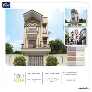 MÀU SẮC PHONG THUỶ CHO NGÔI NHÀ CỦA GIA CHỦ MỆNH KIM